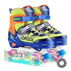 Roller Skates for Boys and Kids, 4 Size Adjustable Toddler Roller Skates**